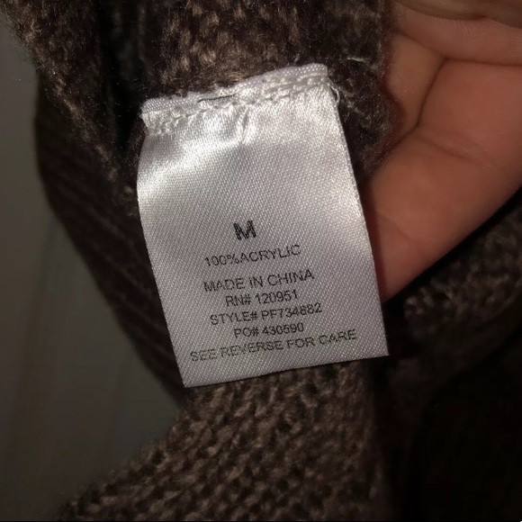 Hippie Rose Heather Mocha Women’s Sweater Size M - Picture 7 of 8